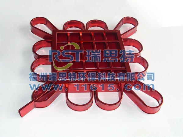 電泳酒紅色門花