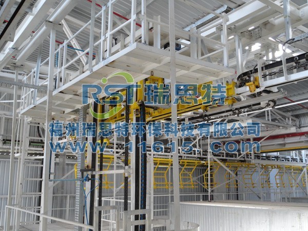 大型涂裝變軌自動流水線